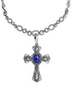 Carolyn Pollack Lapis Lazuli Doublet Pendant Necklace (5-3/4 Ct. T.w.) In Sterling Silver