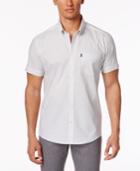 Barbour Men's Theo Micro Cross-print Cotton Pocket Shirt