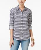 Charter Club Elephant-print Shirt, Only At Macy's