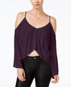 Chelsea Sky Gauze Cold-shoulder Top, Only At Macy's