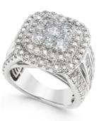 Diamond Ring (3 Ct. T.w.) In 14k White Gold