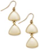 Charter Club Gold-tone Matte Drop Earrings, Only At Macy's