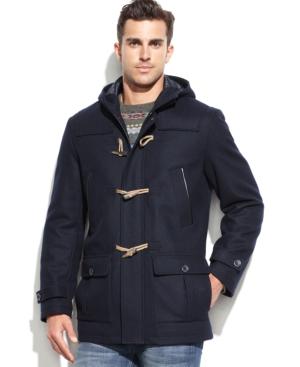 Nautica Wool-blend Hooded Toggle Coat