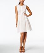 Tommy Hilfiger Organza Lace Fit & Flare Dress, Only At Macys.com
