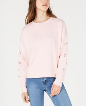 Freshman Juniors' Embellished Sweatshirt
