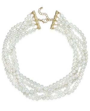 Charter Club Gold-tone Imitation Pearl Torsade Necklace, Only At Macy's