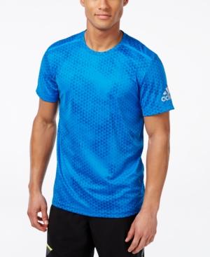 Adidas Men's Climachill Melange Printed T-shirt