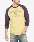 Denim & Supply Ralph Lauren Men's Skull Logo Graphic-print Baseball Shirt