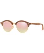 Ray-ban Sunglasses, Rb4246m 51 Clubround Wood