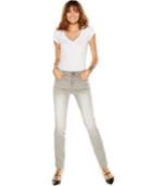 Inc International Concepts Elastic-waist Skinny Jeans, Grey Thunder Wash