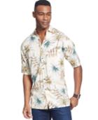 Campia Short Sleeve Palm Leaf Print Shirt
