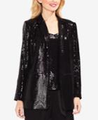Vince Camuto Notched-collar Sequined Blazer