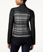 Style & Co. Drape Front Lace Back Cardigan, Only At Macy's