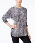 Charter Club Cashmere Snakeskin-print Sweater, Only At Macy's