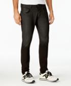 Armani Jeans Men's Slim-fit Stretch Coated Black Jeans