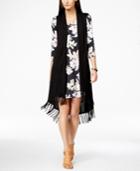 Karen Kane Long Fringe Sweater Vest
