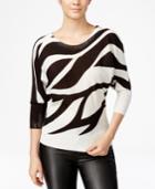 Xoxo Juniors' Zebra-print Dolman-sleeve Sweater