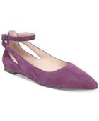 Franco Sarto Sylvia Ankle-strap Flats Women's Shoes