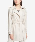 Tommy Hilfiger Pinstriped Trench Coat