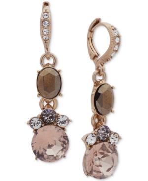Givenchy Gold-tone Crystal & Stone Drop Earrings