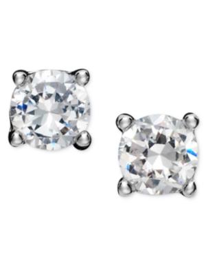 B. Brilliant Sterling Silver Earrings, Round Cubic Zirconia Studs (1/2 Ct. T.w.)