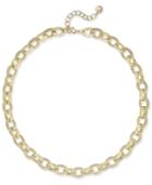 Charter Club Gold-tone Pave Link Statement Necklace, Created For Macy's
