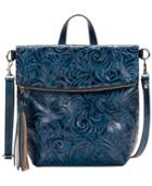 Patricia Nash Burnished Tooled Luzille Convertible Backpack