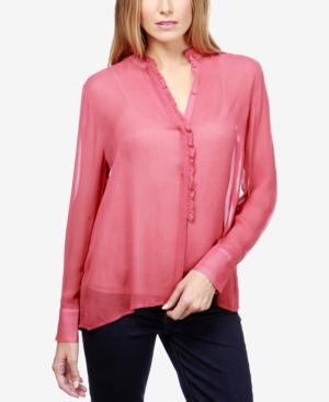 Lucky Brand Ruffled Illusion Shirt