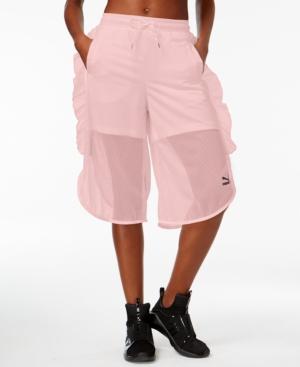 Puma Xtreme Ruffled Mesh Shorts
