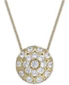 Wrapped In Love Diamond Disc Pendant Necklace In 14k Gold (1 Ct. T.w.)