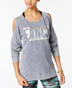 Material Girl Active Juniors' Cold-shoulder Sweatshirt, Only At Macy's