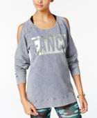 Material Girl Active Juniors' Cold-shoulder Sweatshirt, Only At Macy's