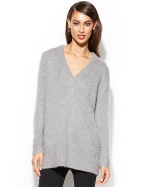 Michael Michael Kors Long-sleeve Oversized V-neck Sweater