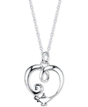 Disney Aladdin Genie Lamp Pendant Necklace In Sterling Silver