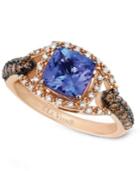 Le Vian Tanzanite (1-3/8 Ct. T.w.) Chocolate And White Diamond (3/8 Ct. T.w.) Ring In 14k Rose Gold
