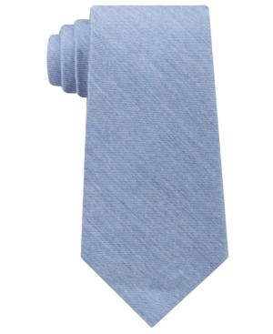 Calvin Klein Men's Light Denim Solid Tie