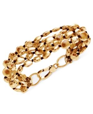 Lucky Brand Bracelet, Gold-tone Coin Bracelet