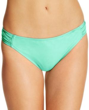 California Waves Ruched Side-tab Bikini Bottom