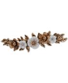 Lonna & Lilly Gold-tone Crystal & Imitation Pearl Flower Hair Clip