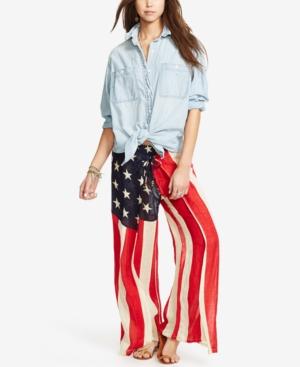 Denim & Supply Ralph Lauren Graphic Smocked Pants