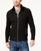 I.n.c. Men's Mixed Media Sweater-jacket, Created For Macy's