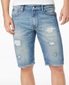 Guess Men's Classic-fit Stretch Destroyed Denim Shorts
