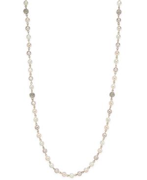 Charter Club Gold-tone Multi-color Imitation Pearl Necklace, Only At Macy's