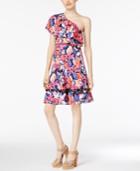 Ny Collection Ruffled One-shoulder Dress
