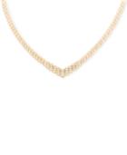 Wrapped In Love Diamond V Collar Necklace (3 Ct. T.w.) In 14k Gold, Only At Macy's