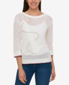Tommy Hilfiger Cotton Anchor-embroidered Sweater, Only At Macy's