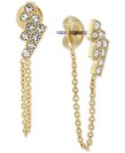 Vince Camuto Crystal Cluster Chain Stud Earrings