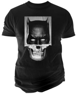 Men's Batman V Superman: Batman Ripped Skull Graphic-print T-shirt From Changes