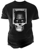 Men's Batman V Superman: Batman Ripped Skull Graphic-print T-shirt From Changes
