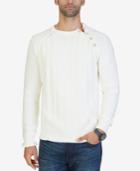 Nautica Men's Shoulder-button Textured Sweater